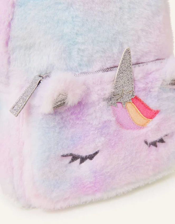 Picture of 3257 GIRLS FLUFFY UNICORN BACKPCK WITH 2 ZIPS